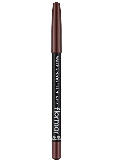 Flormar Waterproof Lipliner Sudan Etkilenmeyen Dudak Kalemi 244 Chocolate Fondue