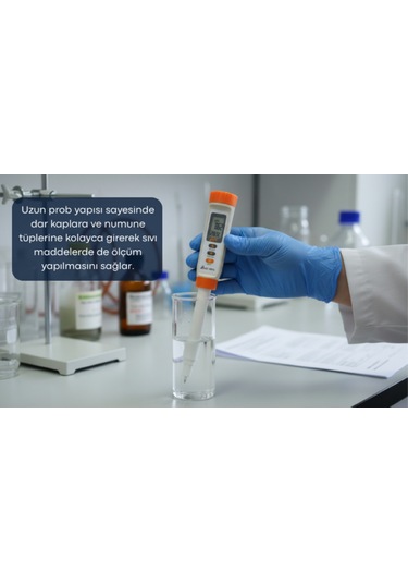 Az 8613 Gıda Ph Ölçer Değiştirilebilir Problu İnce Uçlu 0