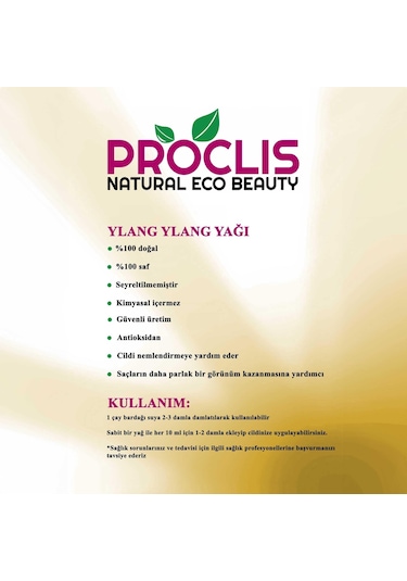Proclis Ylang Ylang Yağı 2 x 10 ML