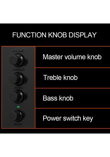 Yifomall D-202 Bt 4.2 Kablolu Hoparlör Seti, 3.5mm Bağlantı, 10m Mesafe, 3w Güç, Bilgisayar/ Telefon İçin Siyah