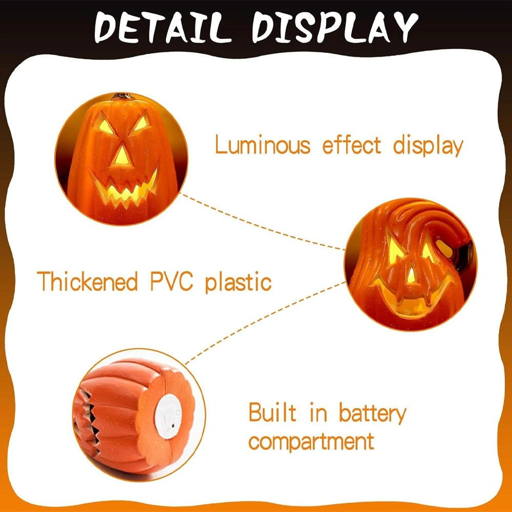 Cadılar Bayramı Jack-o-lantern - Balkabağı Süsü Led Aydınlatma - Jack-o-lantern - Led Süslemeler - Karnaval, Tema Partileri Ve Cadılar Bayramı İçin Uygundur Diğer