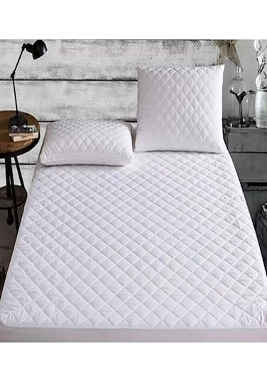 Yatak Koruyucu Kapitoneli Fitted Alez 160x200