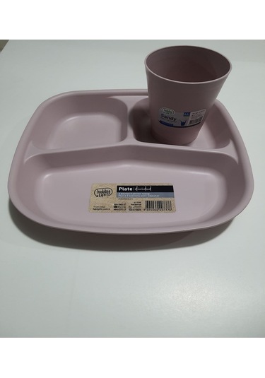 Reis Kahvaltı Tabağı 3 Bölmeli Mama Tabağı Tabldot Ve Bardak