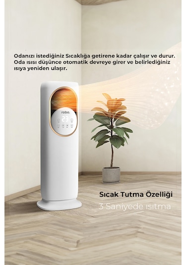 Robo Uzaktan Kumandalı Sıcak Soğuk Hava Isıtıcı Soğutucu Ünite