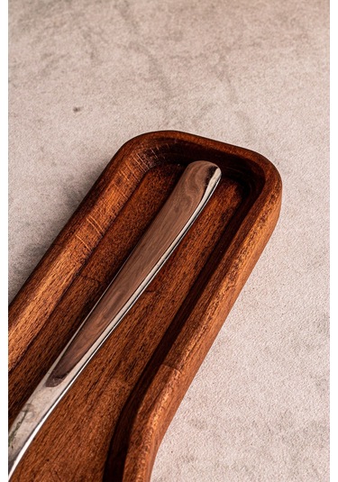 Snippy Holdy - Tezgah Üstü Ahşap Kirli Kaşık Altlığı Kirli Kaşıklık Kepçe Altlığı Ahşap