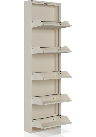 Ceha 5'li Metal Ayakkabılık - Krem K.AYK-5 /AB1013