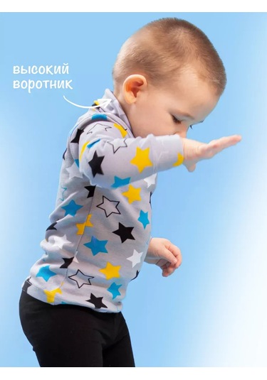 Totemfox Baskılı Düğmeli Yaka Kazak 175334024 Gri