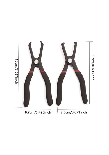 Willowhaven 2 Adet Kapı Paneli Klips Penseleri Seti 30 Ve 80 Derece Oto İç Tırnak Çıkarma