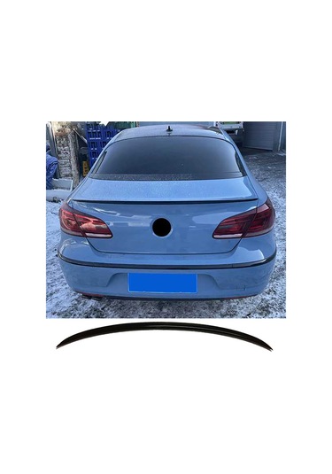 Vw Passat Cc Bagaj Üstü Spoiler Parlak Siyah Spoyler Plastik İthal