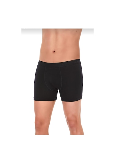 Yıldız 40 Erkek Likralı Boxer Siyah 3 Adet 001