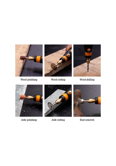 Yifomall Usb Şarjlı 3.6v Mini El Dekupaj Makinesi - 46 Parçalı Profesyonel Gravür Seti