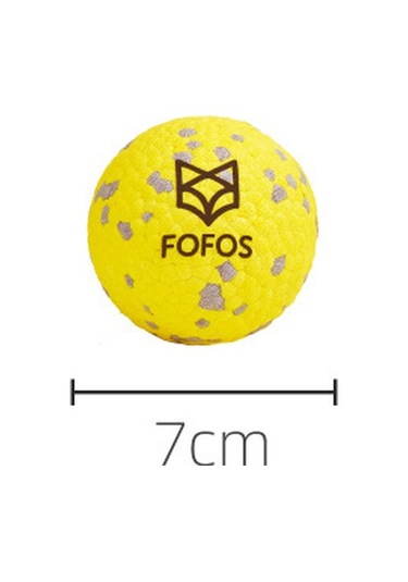 Hangfox Büyük Irk Köpekler İçin Dayanıklı Kauçuk Top, Diş Taşlama Ve Esnek Oyun Eğitimi, Sarı Renkli 2'li Set - Köpek Oyuncağı