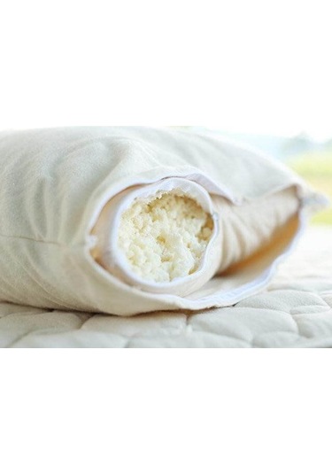 Lateks Boncuk Yastık (doğal Latex) Sade Beyaz