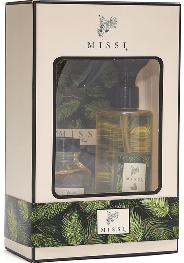 Yılbaşı Amber Wood Hediye Seti Oda Kokusu- Oda Spreyi-kokulu Zarf Amber