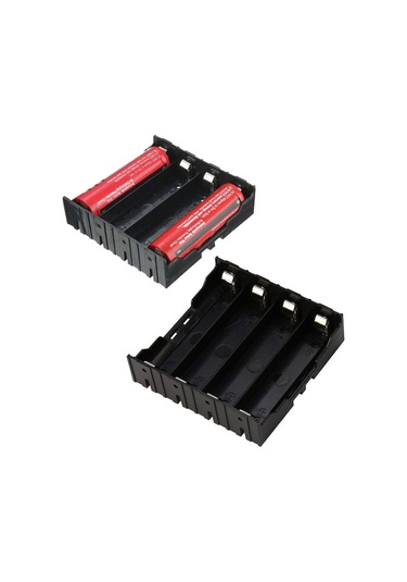 18650x4 Şarj Edilebilir Pil Tutucu Dıy Plastik Pil Saklama Kutusu Tutucu Kılıf