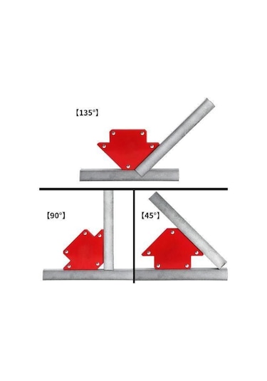 6'lı Set Mıknatıslı Manyetik Gönye Kaynak Tutucu Kaynak Gönyesi