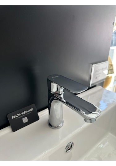 Boheme Fleko Lavabo Bataryası Krom Renk Pirinç Döküm Krom