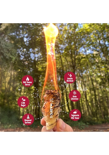Madfox Firenest Doğal Odun Yünü Tutuşturucu 250 Gr Sarı