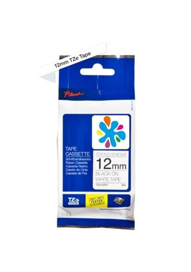 Brother Tze-s231 Beyaz Üzerine Siyah Muadil Etiket Şeridi 1 Adet