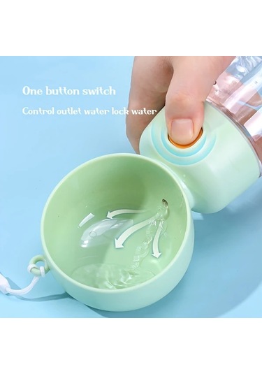 Willowhaven Beyaz 2si 1 Arada Taşınabilir Köpek Su Şişesi Ve Mama Kabı Sızdırmaz