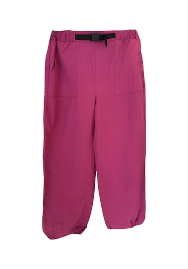 Hasenna 1002 Önü Kemer Detaylı Cepli Lucy Pantolon Pembe