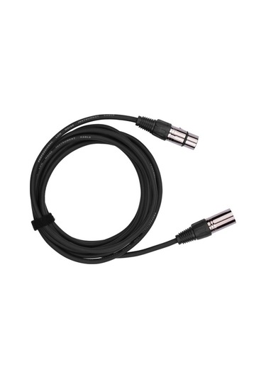 Fortunelane Muslady C2223 3 Pin Xlr Ses Kablosu, 5 Metre, Siyah, Hafif Demlenmiş Ses İletimi