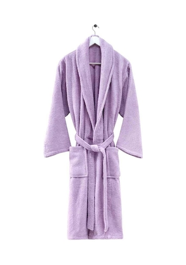 Menderes Home Cotton Collection Bukle Xlarge Bornoz Düz Lila