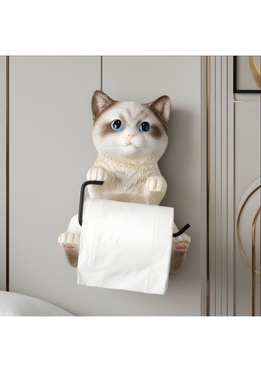 Suntek Tuvalet Kağıdı Rulosu Tutucu Komik Otel Tuvaleti Duvara Beyaz