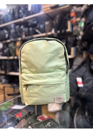 Bagslab Yeşil Su Geçirmez Kumaş Sırt Çantası 1069 Yeşil