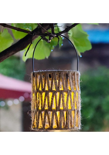 Homyl Açık Güneş Asılı Fener Işıkları, Sundurma Eve Açık Sarı