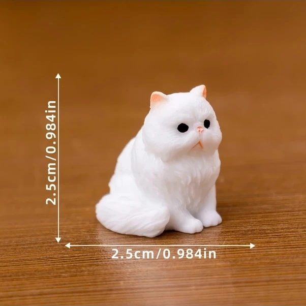 Trendooze Sevimli Yavru Kedi Figür 8 Adet, Masaüstü Bahçe Dekor, Sunshine022