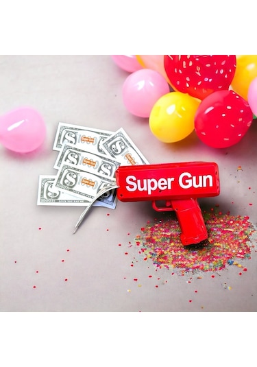 Vıp Otomatik Para Fırlatma Tabancası Yılbaşı Oyunları Yılbaşı Parti Malzemeleri Eğlenceli Tabanca