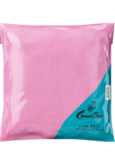 Smartbee Mikrofiber Cam Silme Bezi Pembe 50 x 70 CM