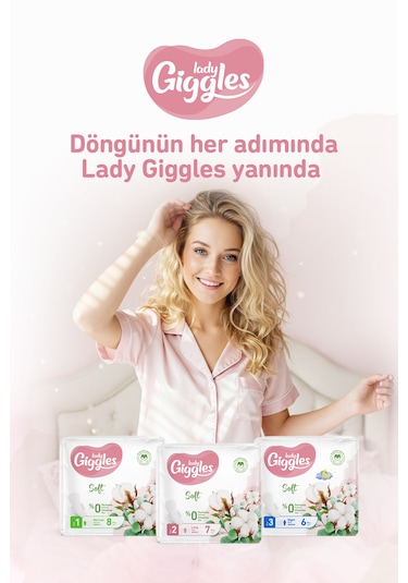 Giggles Lady Soft Hijyenik Ped Mix Paketi 21 Adet