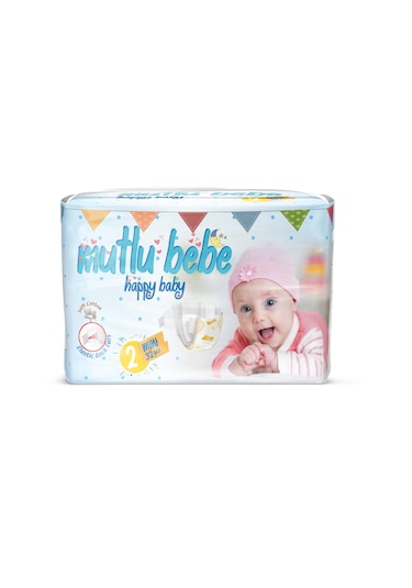 Mutlu Bebe Bebek Bezi 2 Numara Mini 32 Adet