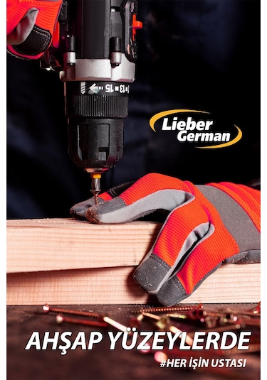 Lieber German V-Tec 1200 Li-Ion Darbeli Çift Akülü Sarjlı Vidalama Matkap