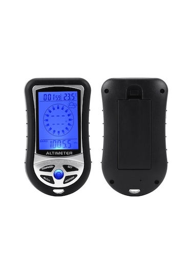 Novahub Abs Malzeme, Yükseklik Barometre Ölçümü, 8 Yönlü Pusula, Sıcaklık, Aaa Pil Dijital Metre