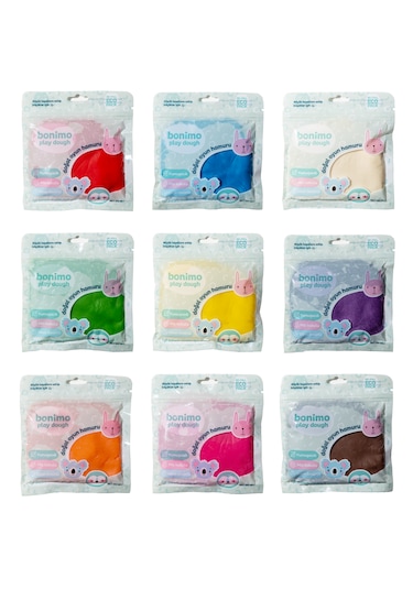 Doğal Oyun Hamuru 9'lu Kartuş Paket Set Eco-pack Refill 9 15...
