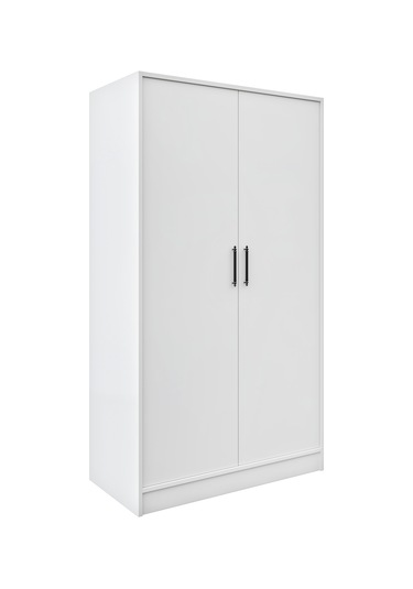 Şipal 2 Kapılı 6 Bölmeli Beyaz Elbise Dolabı