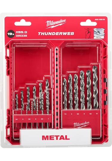 Milwaukee Metal Matkap Ucu Set 19 Parça 1-10 Thunderweb Seri 4932493869