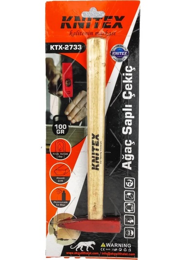 2733 Ağaç Saplı Çekiç 100gr Kl:70