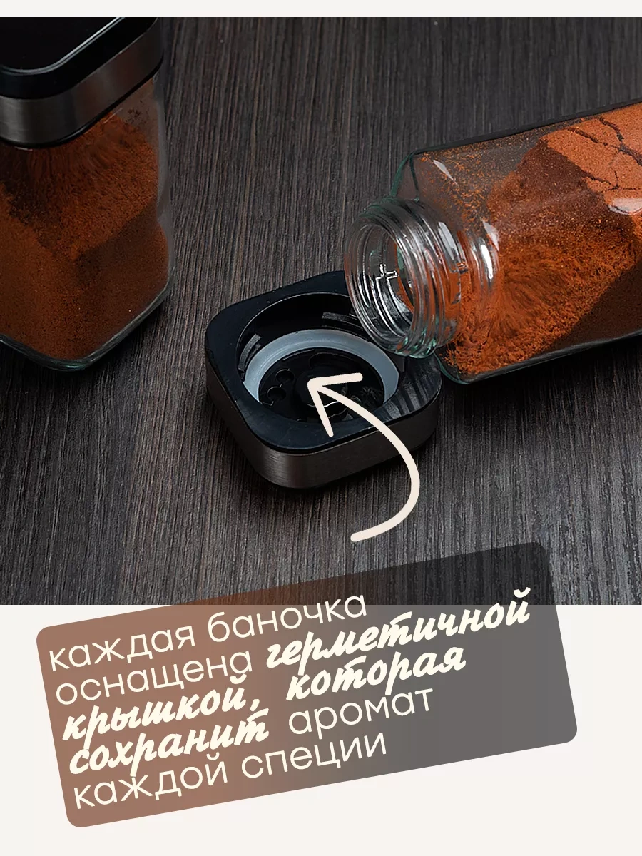 Airexpress Dönen Stand Üzerinde Kavanoz Seti, 6 Parça 189516945 Beyaz