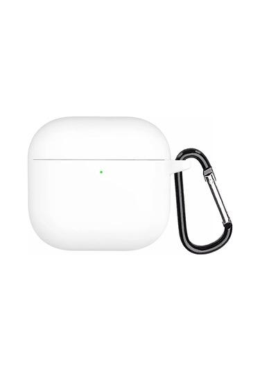 Microsonic Aipods Uyumlu 4 Kılıf Askılı Mat Silikon Beyaz