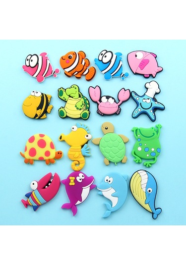 Suofeng Deniz Balıkları Desenli Yumuşak Jeli Manyetik Buzdolabı Sticker - Yatırılmış Kaplumbağa: Dekoratif, Not Alma Ve Çocuk Eğitimi Aracı Yeşil