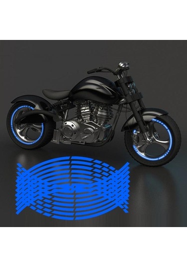 Motosiklet Jant Çıkartmaları Kişilik Tekerlekleri Modifiye Çıkartmaları Siyah Renk