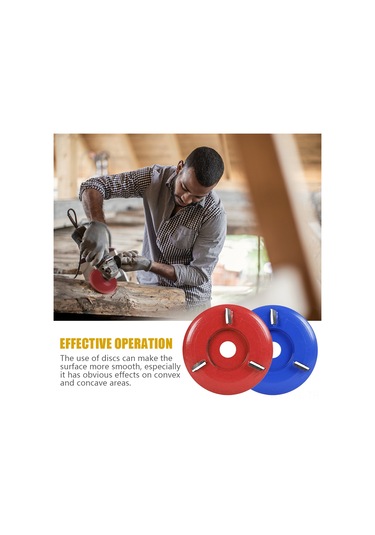 Lemestar Mavi 16mm İç Çaplı 6 Dişli Tungsten Çelik Yaylı Tahta Oymacılık Diski Güvenli Tip