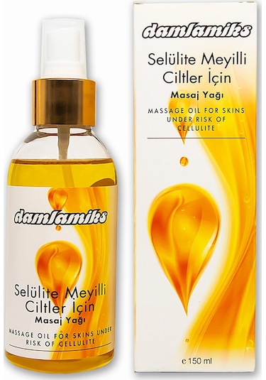 Damlamiks Selülite Meyilli Ciltler için Masaj Yağı 150 ML
