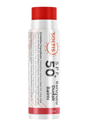 Soltis Renkli Dudak Nemlendiricisi Spf50+ 5 Ml - Çilek