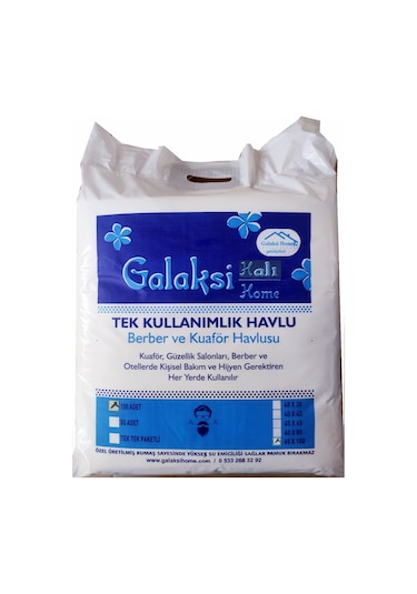 Tek Kullanımlık Saç ve Vücut Havlusu 100'lü Paket 65 x 100 CM