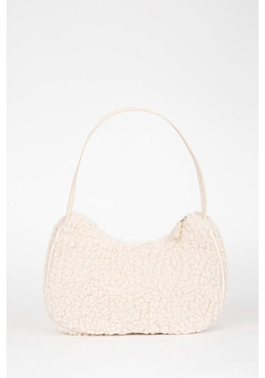 Defacto Kadın El Pelüş Çantası B0802AXNSBG26 Bej